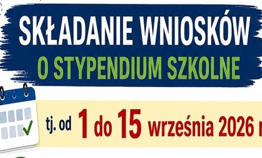 Składanie wniosków  o stypendium szkolne