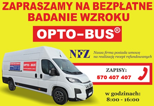 Centrum Usług Społecznych serdecznie zaprasza na BEZPŁATNE badanie wzroku!