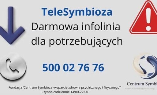 Bezpłatnej infolinii pomocy psychologicznej dla osób dorosłych