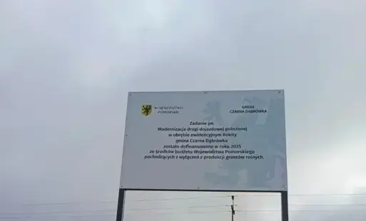 Zakończono zadanie pn. „Przebudowa drogi gminnej w miejscowości Rokity'