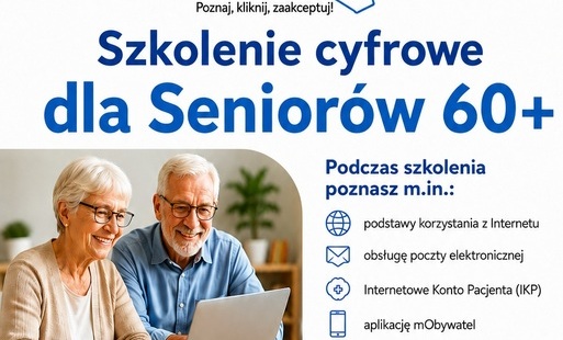 Bezpłatne szkolenie cyfrowe dla seniorów 60+ 